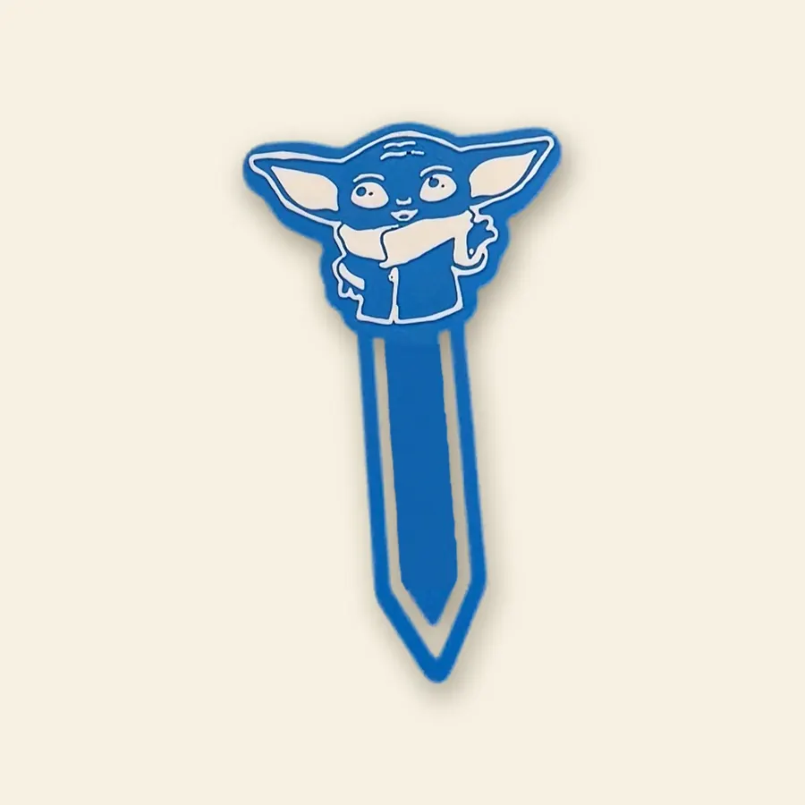 3D-printed two-color bookmark
